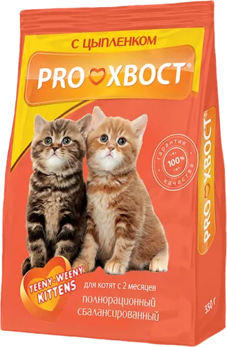 Корм для кошек от 2 до 12 месяцев с курицей