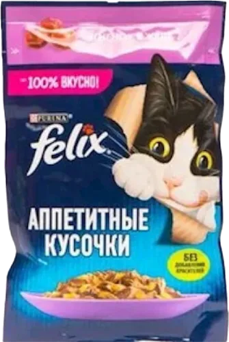 Влажный корм для кошек от 3 до 12 месяцев Аппетитные кусочки ягненок в желе