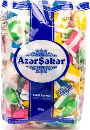 Refined sugar with wrapper