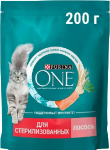 Сухой корм Sterilized для кошек стерилизованных 1 + год с лососем и пшеницей