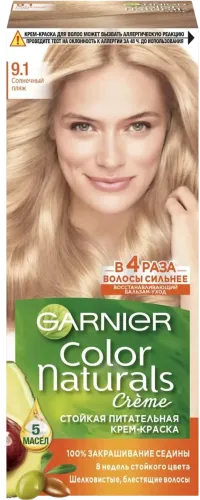 Стойкая крем-краска для волос Color Naturals оттенок 9.1 Солнечный пляж