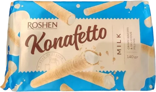 Вафельные трубочки Konafetto Сгущенное молоко