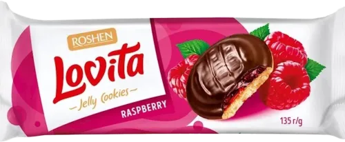 Печенье Lovita Jelly Cookies вкус малины