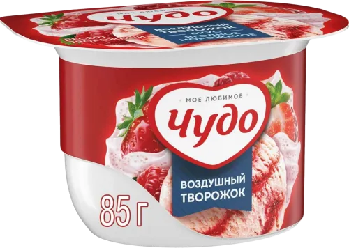 Воздушный творожок с ягодами
