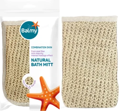  Naturel Sisal Massage Body Glove double-sided sisal/terry