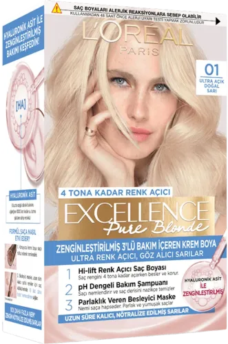 Краска для волос Loreal Excellence N01 супер блонд