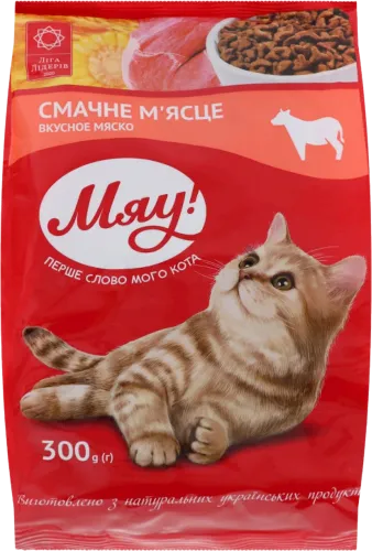 Сухой корм для кошек от 1,5 до 12 месяцев с мясом 
