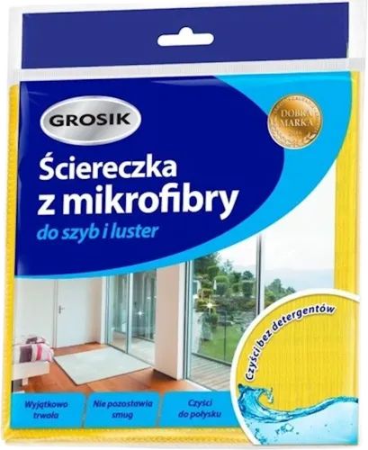  Cloth for Glass and Mirrors cm Microfiber Yellow