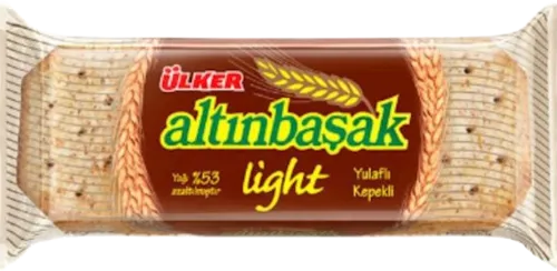 Крекеры пшеничные Ulker Altinbasak light с отрубями и овсяными хлопьями