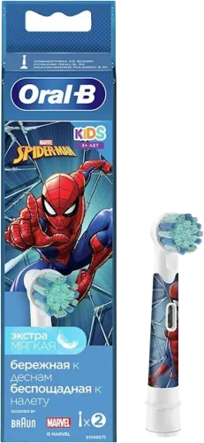Насадка для детской щетки Kids EB10S 2K Spiderman