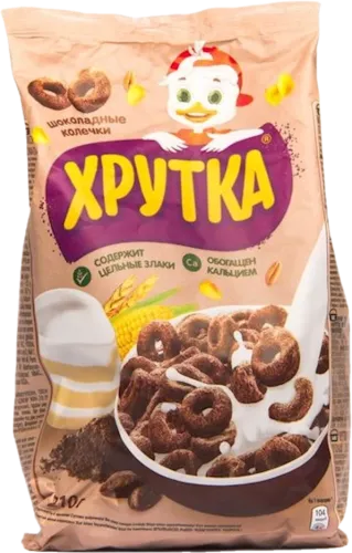 Готовый завтрак Хрутка шоколадные колечки