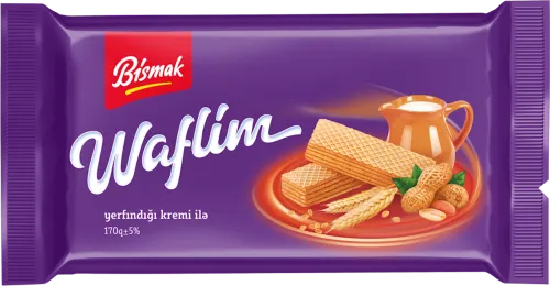 Вафли Waflim с арахисовым кремом