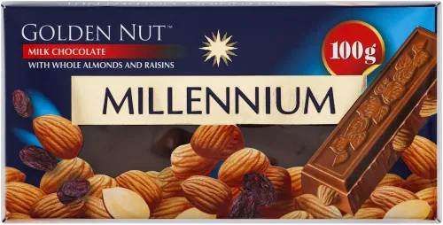 Dark chocolate with almond