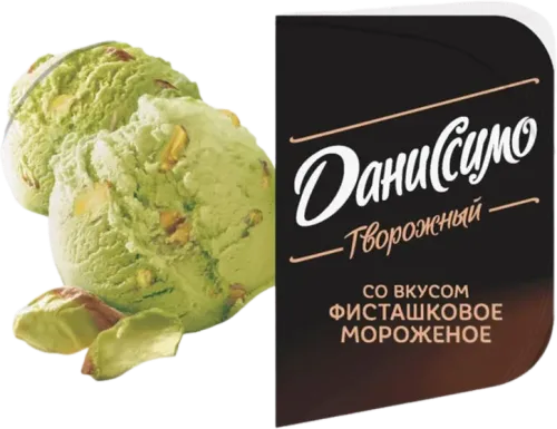 Danissimo Йогурт с творогом и фисташками