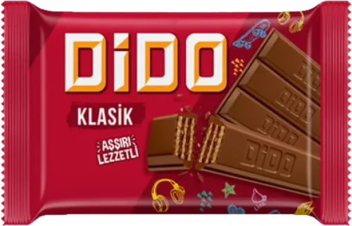 Dido Şokoladlı Kare Vaflı