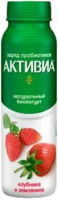 Activia питьевой йогурт клубника