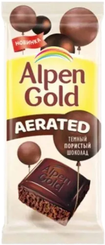 Пористый темный шоколад