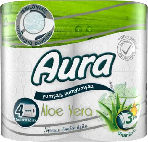 Туалетная бумага Aura Алоэ Вера