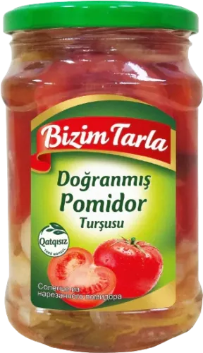 Томаты маринованные нарезанные