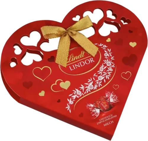 Lindor Молочный шоколад в форме сердца