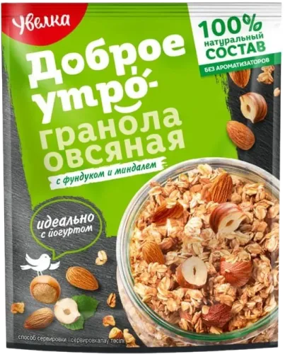 Гранола Овсяная с фундуком и миндалем