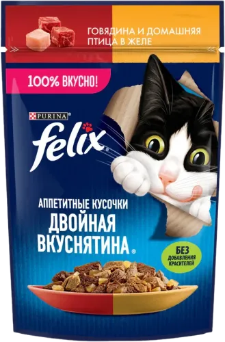 Корм для кошек Говядина и Птица