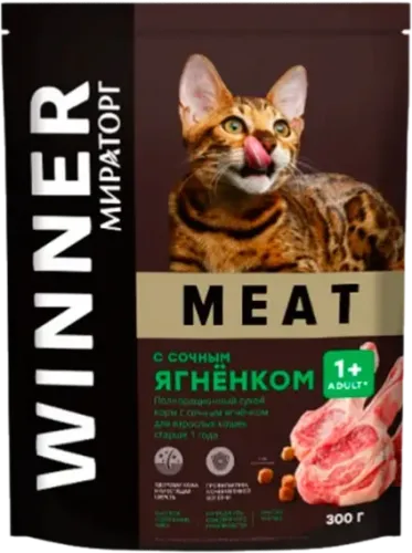 Winner Корм для кошек с ягненком в соусе