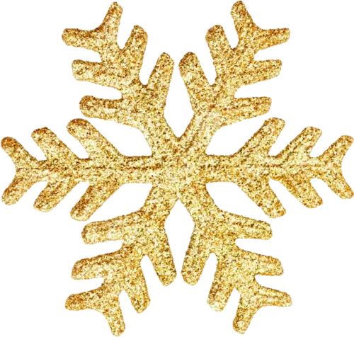 New Year Snowflake Gold