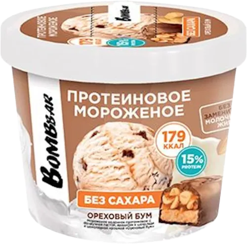 Ice cream with forest peanuts sugar-free 