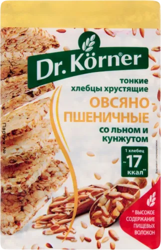 Crispbread oat-wheat