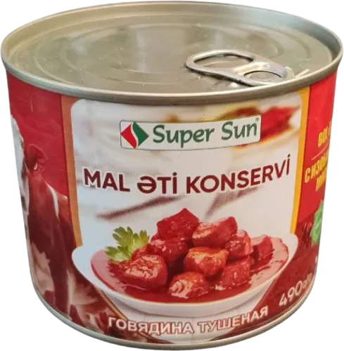 Canned beef 