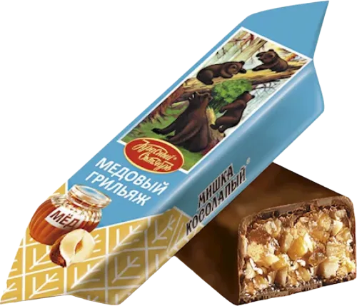 Mishka kosolapyy with honey Krasny Oktyabr