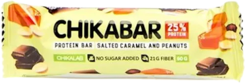 Protein bar Chikabar Peanut with caramel filling
