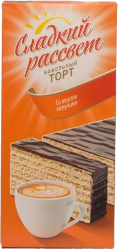 Waffle cake Sladkiy Rassvet cappuccino
