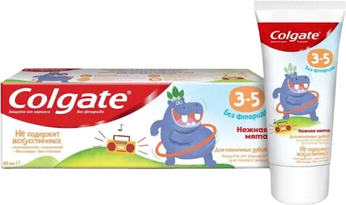 Children's toothpaste fluoride-free Gentle mint from 3 to 5 year