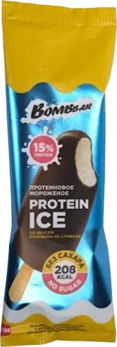 Ice cream with protein plombir sugar-free 