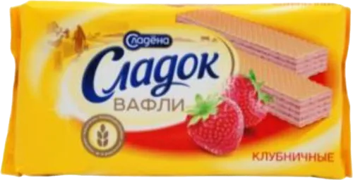 Waffles "Sladena" strawberry