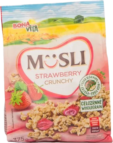 Muesli with strawberry