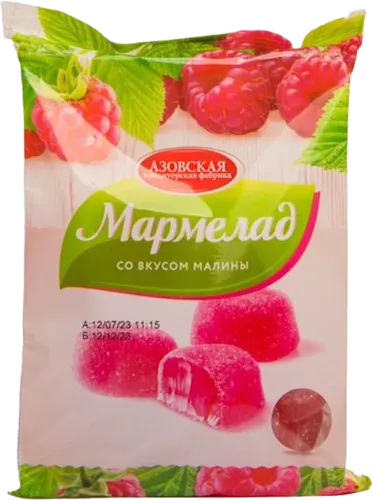 Marmalade Azovskaya confectionery factory with raspberry flavor