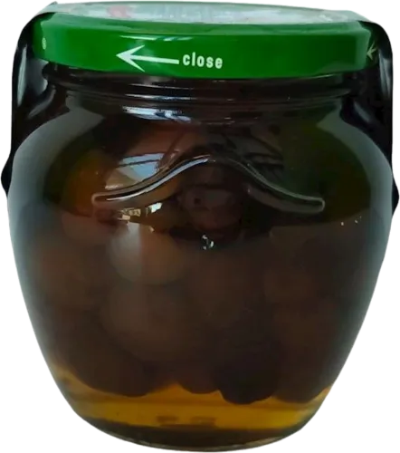 Jam from green olives with pit