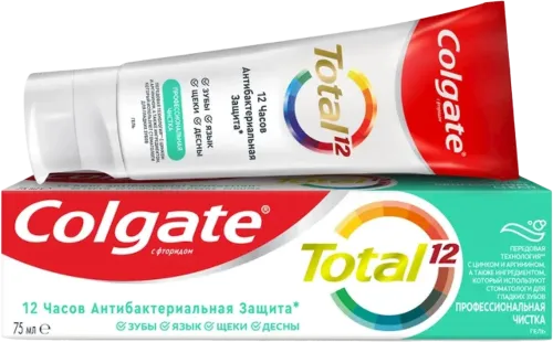  Total 12 Professional Cleaning Antibacterial Toothpaste