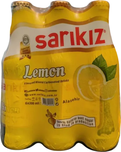 Carbonated water with lemon flavor 6 bottles of