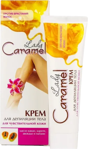 Caramel Depilatory Cream for sensitive skin
