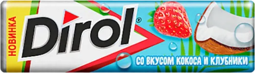 Жевательная резинка со вкусом клубники и кокоса