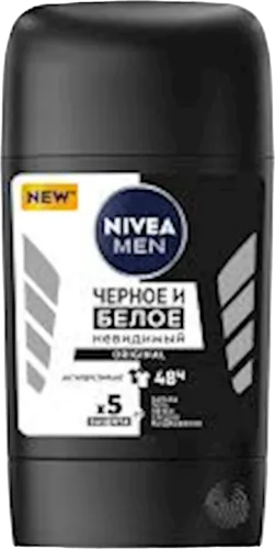 Men's Deodorant White Black Invisible Original 48 Hours Stick
