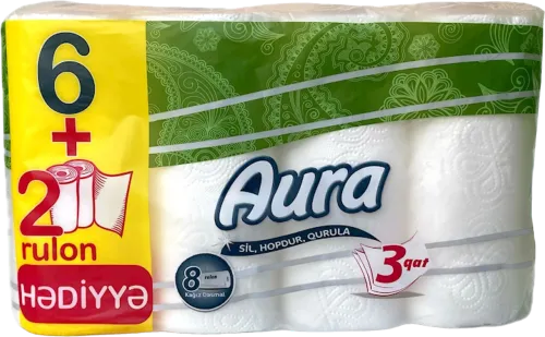 Kağız dəsmal 6+2 hədiyyə