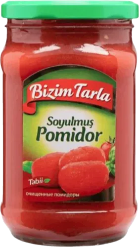 Очищенные консервированные помидоры Soyulmuş Pomidor