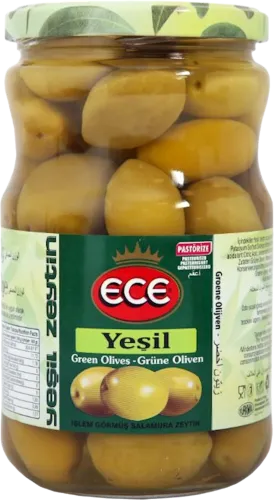 Canned olives green