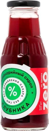 Низкокалорийный сироп без сахара Клубника 