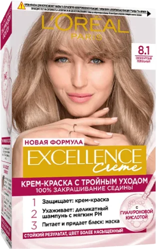 Hair dye Color 8.1 Light blond